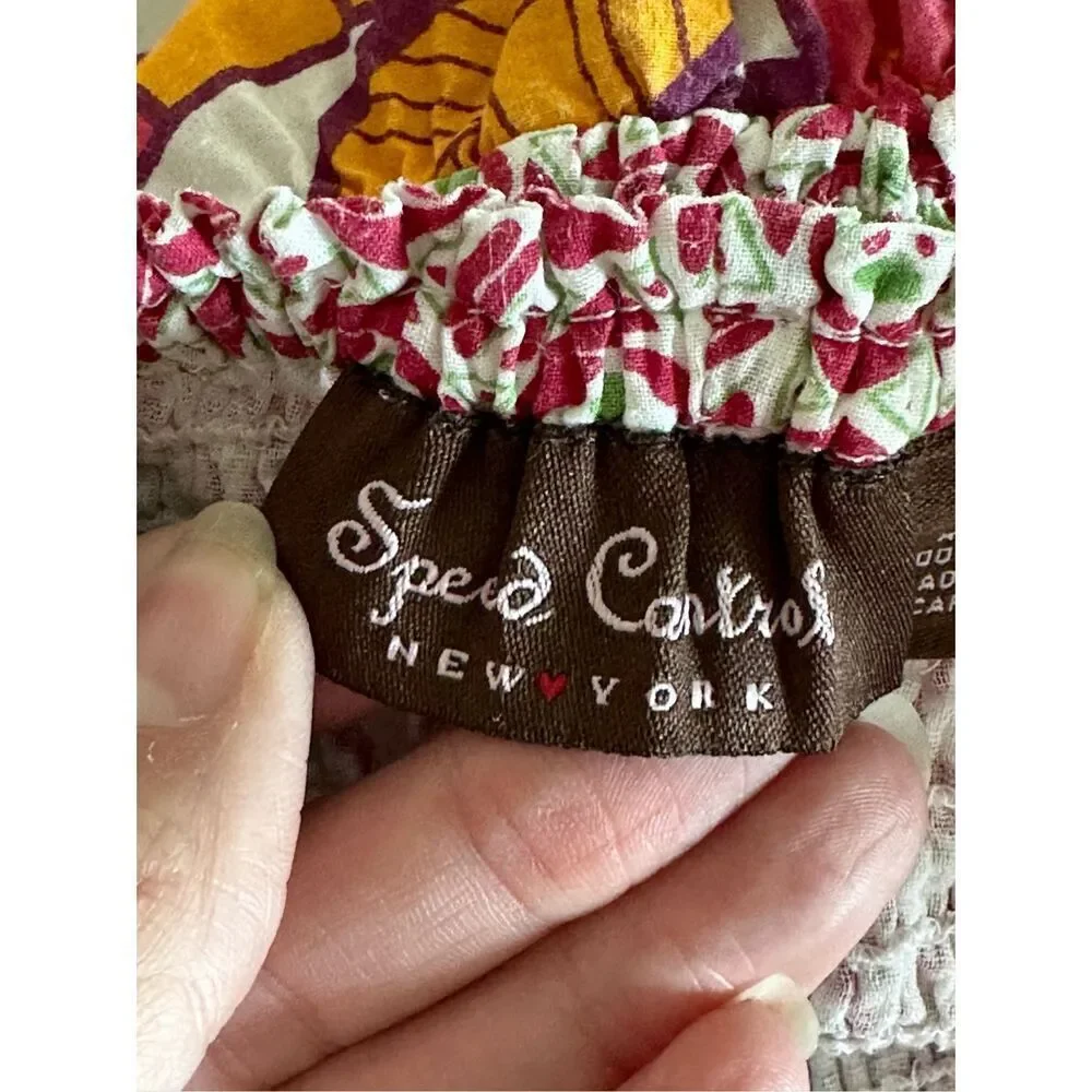 Speed Control Ruched Strapless‎ Pull-On Dress Womens M Pink Cottagecore - Picture 6 of 11